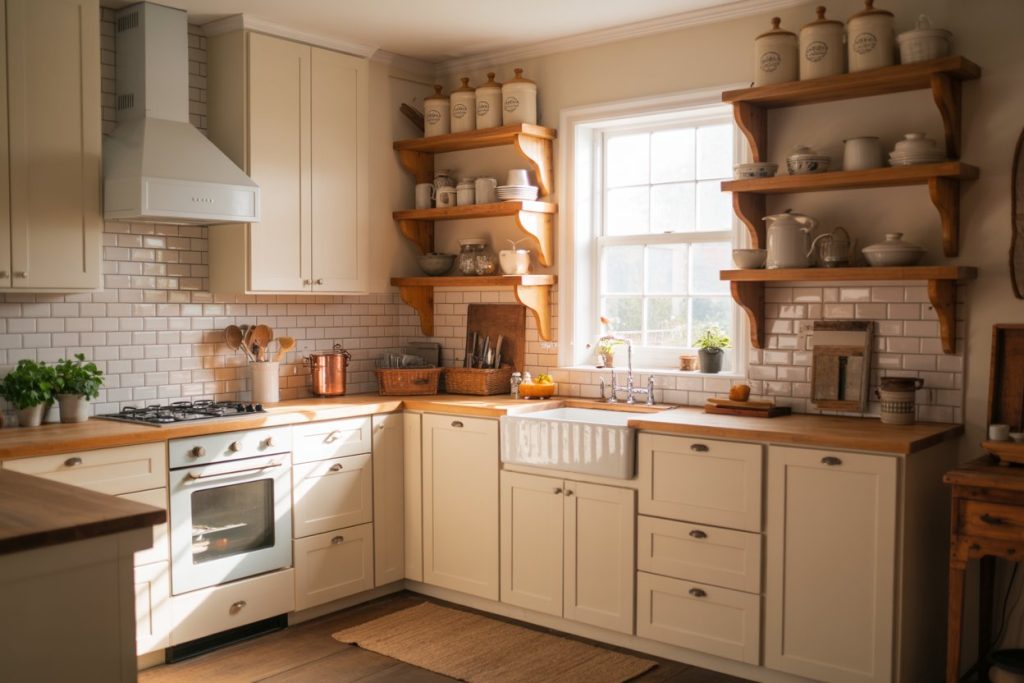 10 Small Farmhouse Kitchens