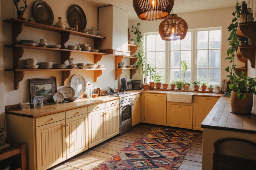 12 Boho Farmhouse Kitchen Ideas