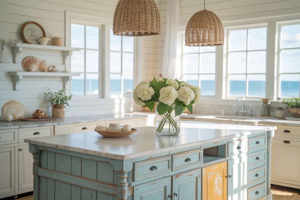 12 Coastal Farmhouse Kitchen Ideas