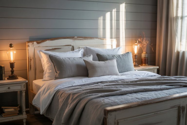 12 Grey Farmhouse Bedroom Ideas