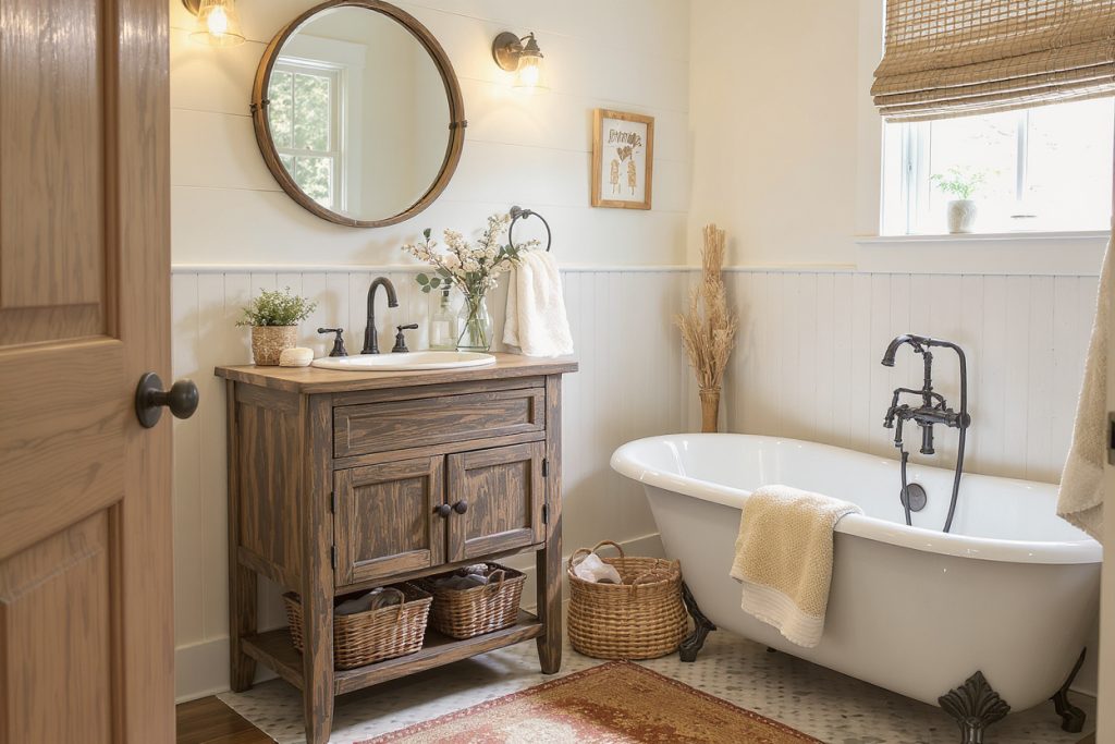 19 Small Farmhouse Bathroom Ideas