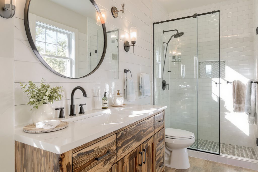 23 Modern Farmhouse Bathroom Ideas