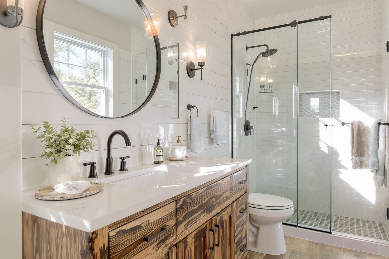 23 Modern Farmhouse Bathroom Ideas