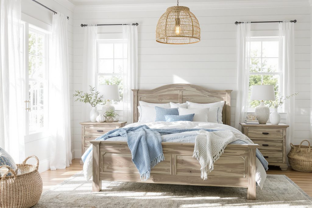 25 Coastal Farmhouse Bedrooms
