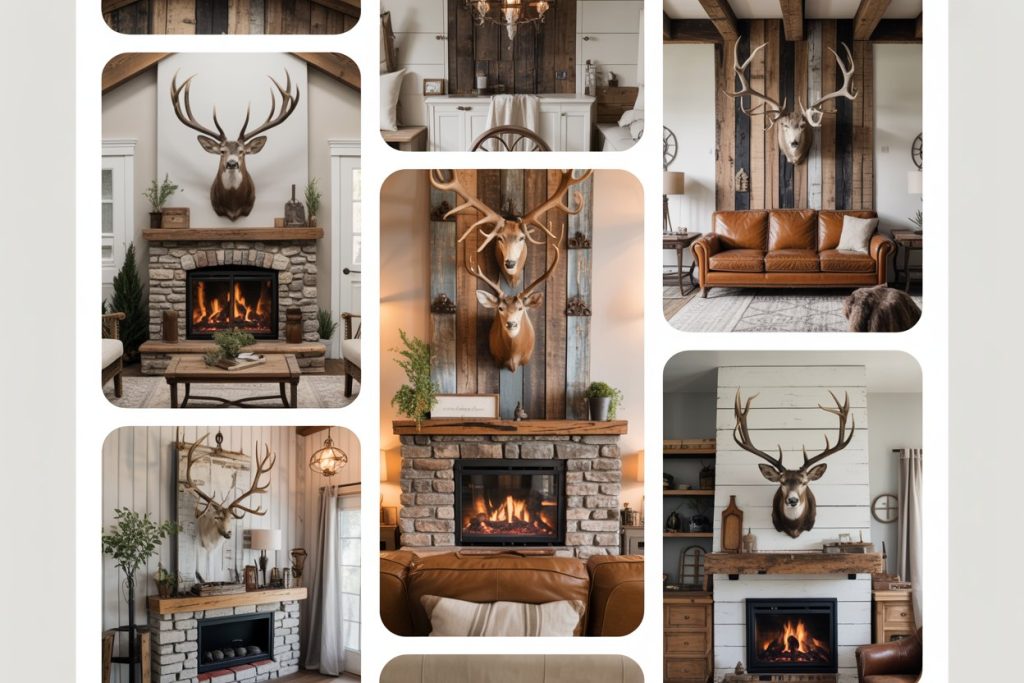 25 Farmhouse Living Room Ideas With Deer Mounts