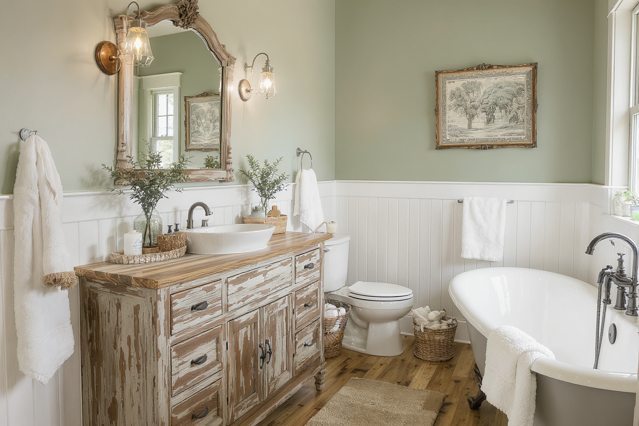 Farmhouse Bathroom Paint Colors