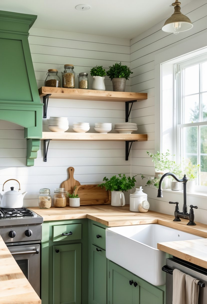 19 Green Farmhouse Kitchen Ideas That Transform Your Home Into a Rustic ...