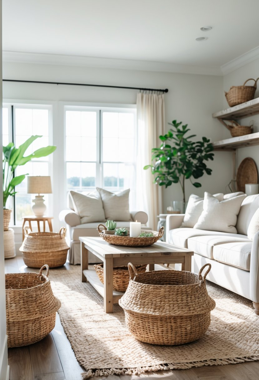 17 Coastal Farmhouse Living Room Ideas That Blend Seaside Charm With ...