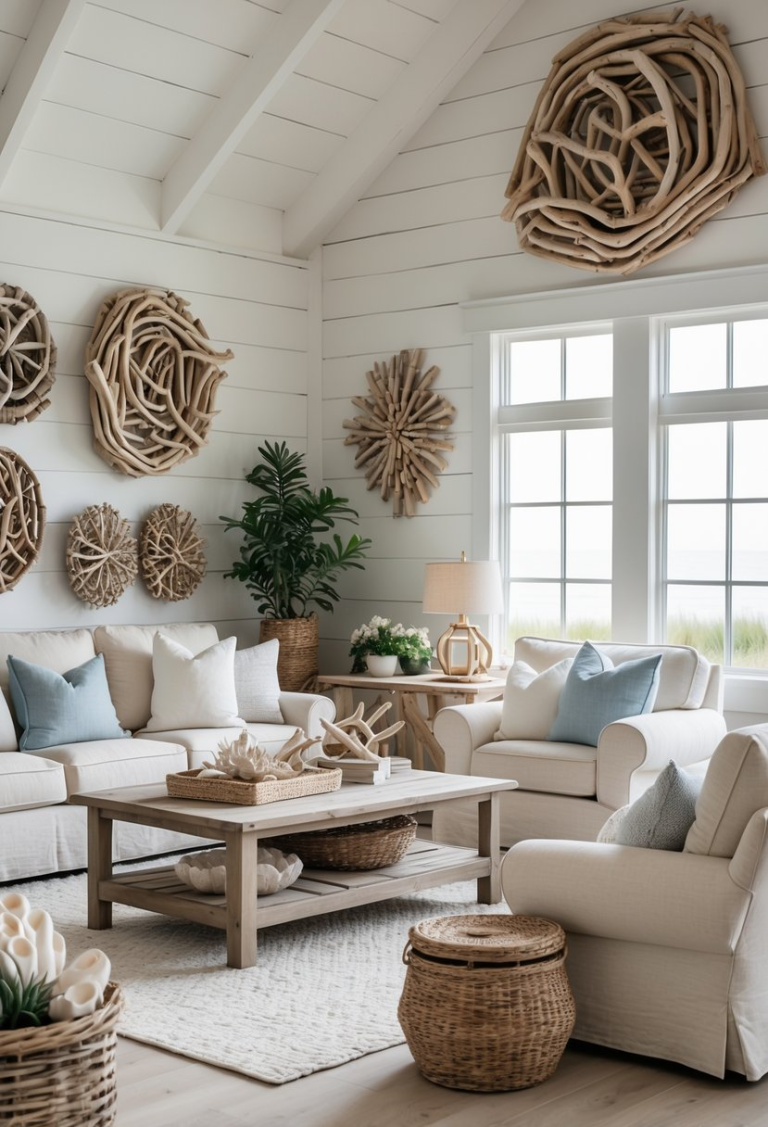 17 Coastal Farmhouse Living Room Ideas That Blend Seaside Charm With ...