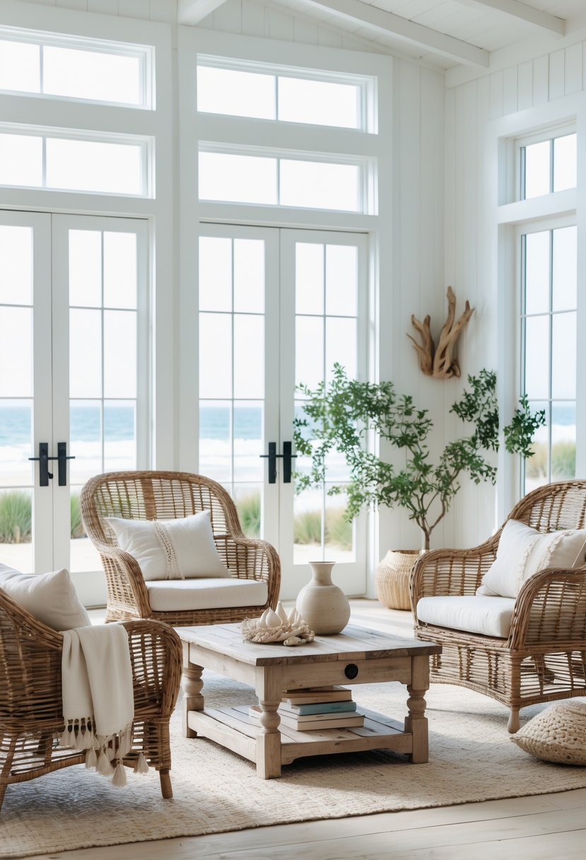 17 Coastal Farmhouse Living Room Ideas That Blend Seaside Charm With ...