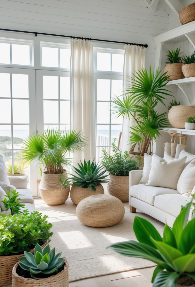17 Coastal Farmhouse Living Room Ideas That Blend Seaside Charm With ...