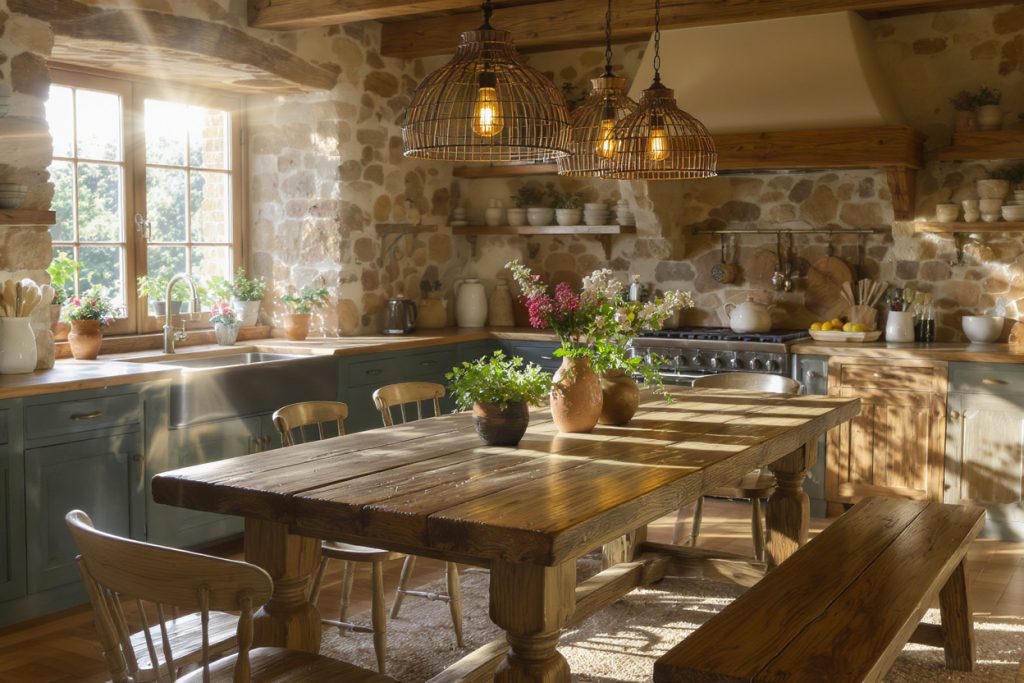 15 Farmhouse Kitchen Table Ideas