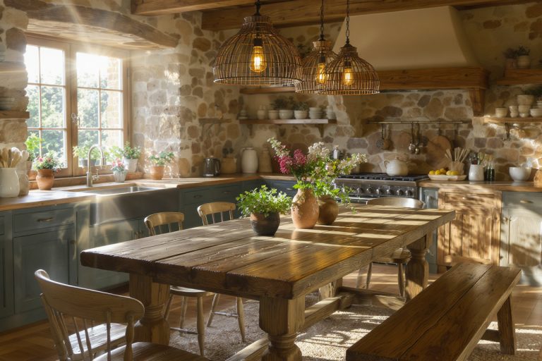 15 Farmhouse Kitchen Table Ideas